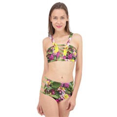 Summer Lantana W Bee Cage Up Bikini Set by Riverwoman