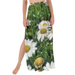 Columbus Commons Shasta Daisies Maxi Chiffon Tie-up Sarong by Riverwoman