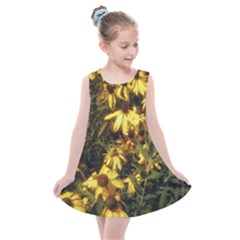 Echinacea Paradoxa Kids  Summer Dress by Riverwoman