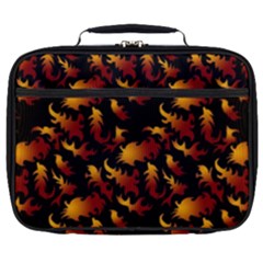 Abstract Flames Pattern Full Print Lunch Bag by bloomingvinedesign