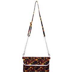 Abstract Flames Pattern Mini Crossbody Handbag by bloomingvinedesign