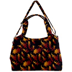 Abstract Flames Pattern Double Compartment Shoulder Bag by bloomingvinedesign