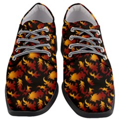 Abstract Flames Pattern Women Heeled Oxford Shoes by bloomingvinedesign