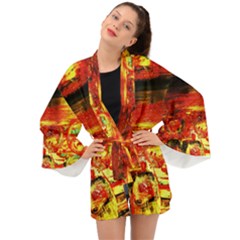 Secret Sign Of Masons Long Sleeve Kimono