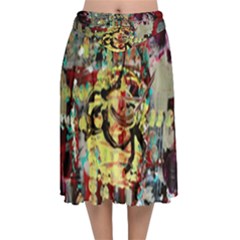 Little Bird 1 1 Velvet Flared Midi Skirt