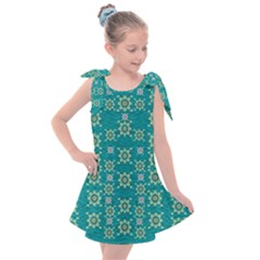 Rose Wreaths Decorative Floral Kids  Tie Up Tunic Dress by pepitasart