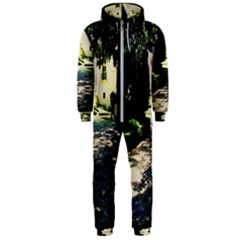 Hot Day In Dallas 1 Hooded Jumpsuit (men)  by bestdesignintheworld