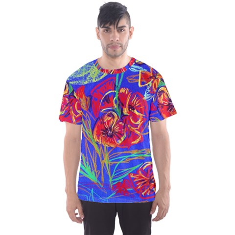 Poppies Men s Sports Mesh Tee by bestdesignintheworld