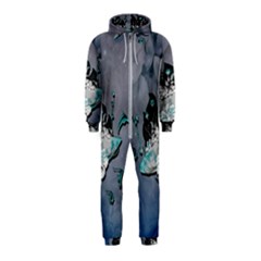 Sport, surfboard with flowers and fish Hooded Jumpsuit (Kids)