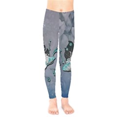 Sport, Surfboard With Flowers And Fish Kids  Legging