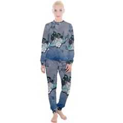 Sport, surfboard with flowers and fish Women s Lounge Set