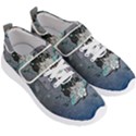 Sport, surfboard with flowers and fish Men s Velcro Strap Shoes View3