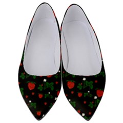 Strawberries Pattern Women s Low Heels by bloomingvinedesign