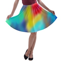 Soft Color Blend A-line Skater Skirt by bloomingvinedesign