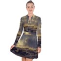 Andreas Achenbach Sea Ocean Water Long Sleeve Panel Dress View1