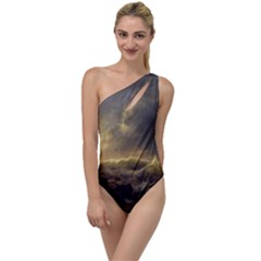 Andreas Achenbach Sea Ocean Water To One Side Swimsuit by Sudhe