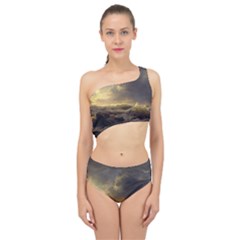 Andreas Achenbach Sea Ocean Water Spliced Up Two Piece Swimsuit by Sudhe