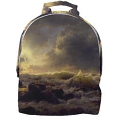 Andreas Achenbach Sea Ocean Water Mini Full Print Backpack by Sudhe