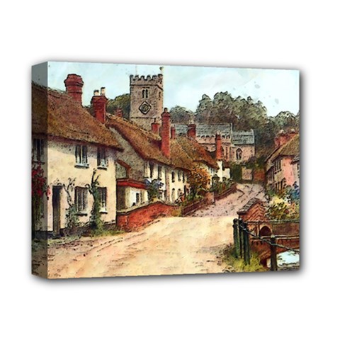 East Budleigh Devon Uk Vintage Old Deluxe Canvas 14  x 11  (Stretched)