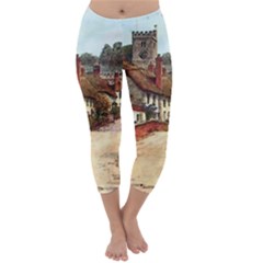 East Budleigh Devon Uk Vintage Old Capri Winter Leggings 