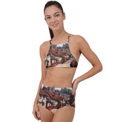 East Budleigh Devon Uk Vintage Old High Waist Tankini Set by Sudhe