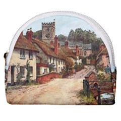 East Budleigh Devon Uk Vintage Old Horseshoe Style Canvas Pouch