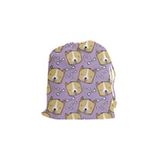 Corgi Pattern Drawstring Pouch (small)