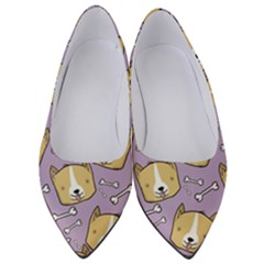 Corgi Pattern Women s Low Heels