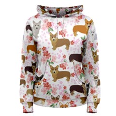 Corgis Corgi Pattern Women s Pullover Hoodie