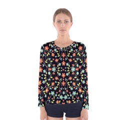 Flowers-2 Women s Long Sleeve Tee