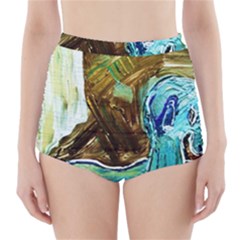 Wood Horsey-1-1 High-waisted Bikini Bottoms by bestdesignintheworld