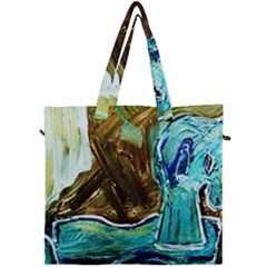 Wood Horsey-1-1 Canvas Travel Bag by bestdesignintheworld