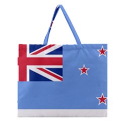 Proposed Flag Of The Ross Dependency Zipper Large Tote Bag by abbeyz71