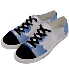 Waving Proposed Flag Of Antarctica Men s Low Top Canvas Sneakers by abbeyz71