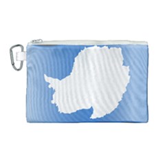 Waving Proposed Flag Of Antarctica Canvas Cosmetic Bag (large) by abbeyz71