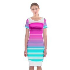 Portable Network Graphics Classic Short Sleeve Midi Dress