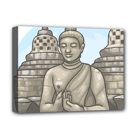 Borobudur Temple Deluxe Canvas 16  X 12  (stretched) 