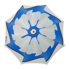 Waving Proposed Flag of Antarctica Golf Umbrellas