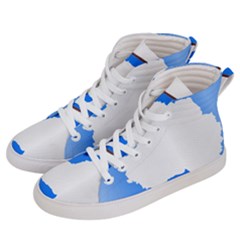 Waving Proposed Flag of Antarctica Women s Hi-Top Skate Sneakers