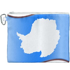 Waving Proposed Flag of Antarctica Canvas Cosmetic Bag (XXXL)