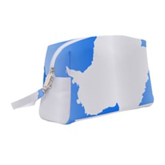Waving Proposed Flag of Antarctica Wristlet Pouch Bag (Medium)