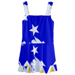 Chilean Magallanes Region Flag Map Of Antarctica Kids  Layered Skirt Swimsuit by abbeyz71