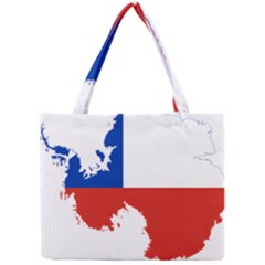 Chile Flag Map Of Antarctica Mini Tote Bag by abbeyz71