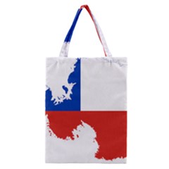 Chile Flag Map Of Antarctica Classic Tote Bag by abbeyz71