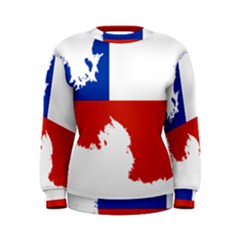 Chile Flag Map Of Antarctica Women s Sweatshirt by abbeyz71