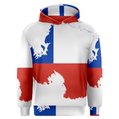 Chile Flag Map Of Antarctica Men s Overhead Hoodie by abbeyz71