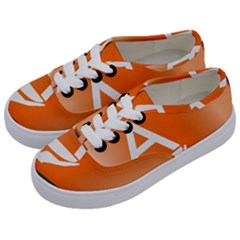 Waving Proposed Flag Of Antarctica Kids  Classic Low Top Sneakers by abbeyz71