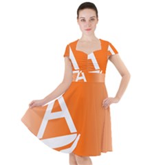 Waving Proposed Flag Of Antarctica Cap Sleeve Midi Dress by abbeyz71