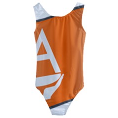 Waving Proposed Flag Of Antarctica Kids  Cut-out Back One Piece Swimsuit by abbeyz71