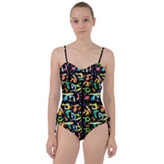 Repetition Sweetheart Tankini Set by ArtworkByPatrick